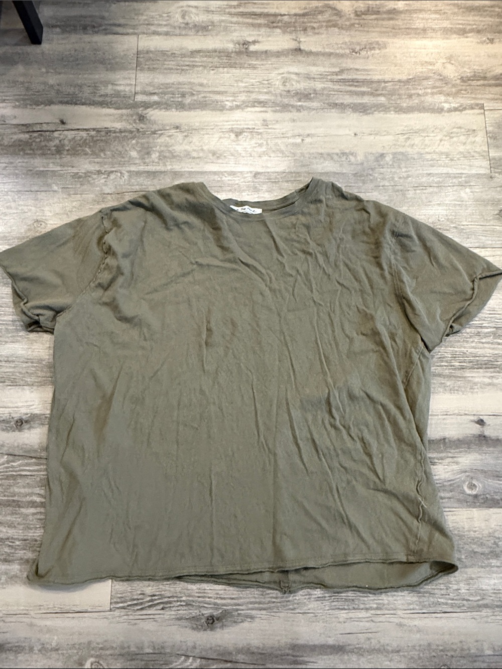 We The Free Olive Green Short Sleeve Crewneck Tee